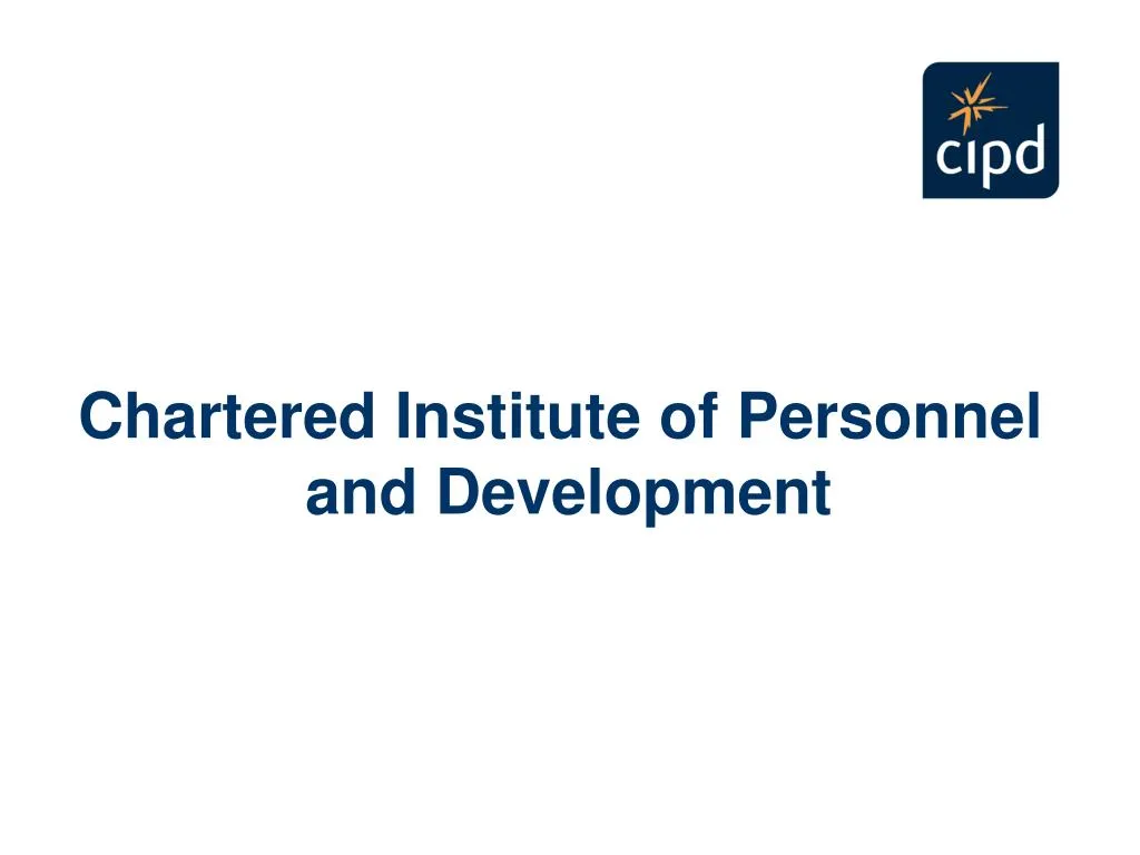 Chartered Institute of Personnel and Development